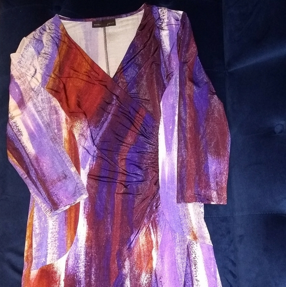 Bold, Electric, & Vibrant Abstract Dress - Picture 2 of 10